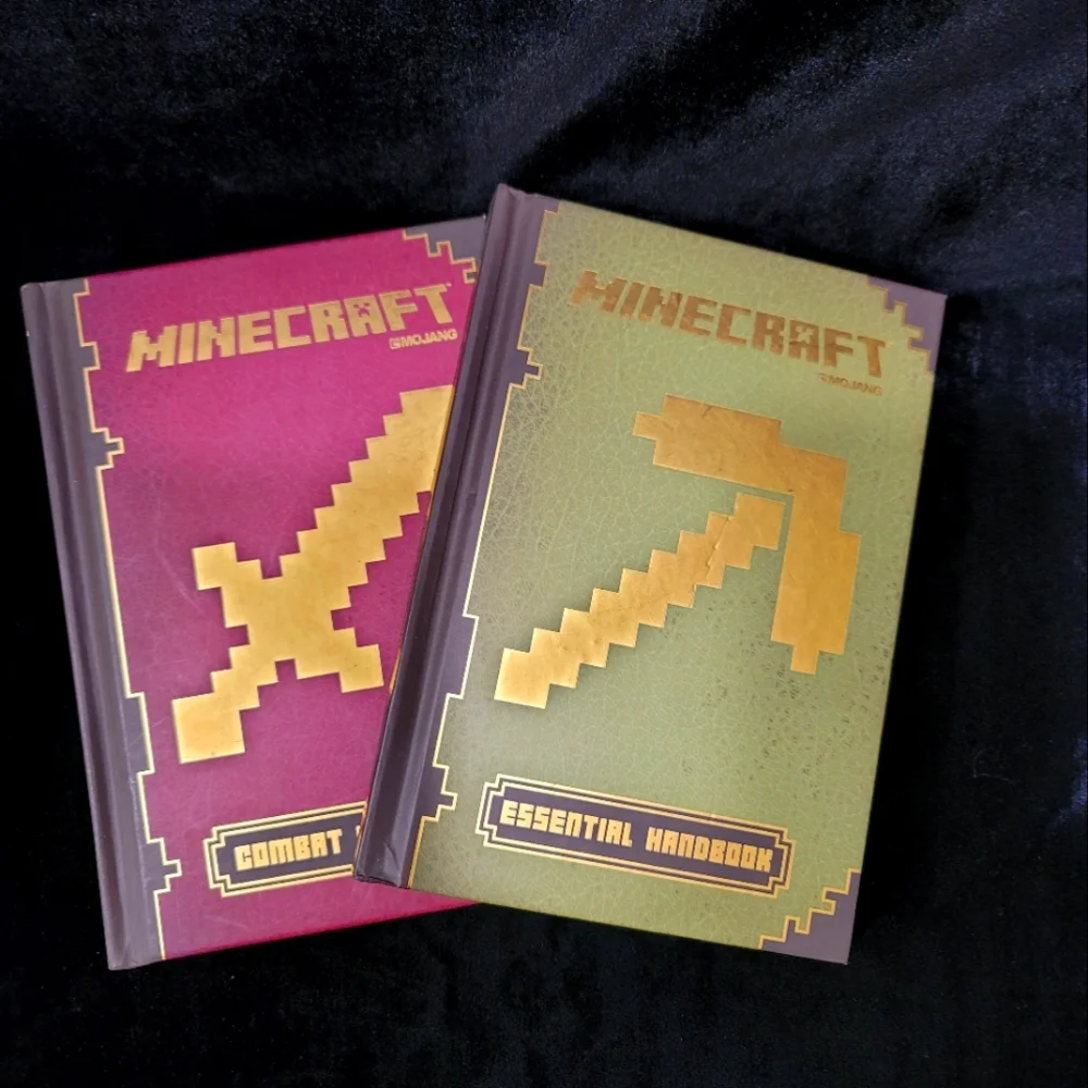 NEW MINECRAFT Hardbound Combat & Essential Handbooks
